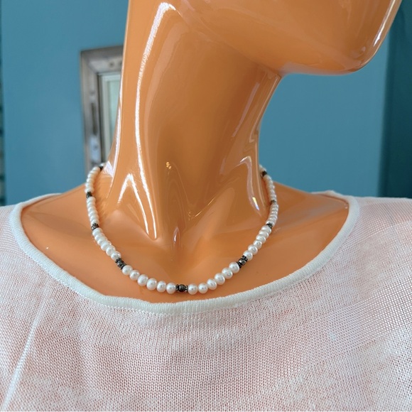 Sterling Silver and Freshwater Pearl Necklace